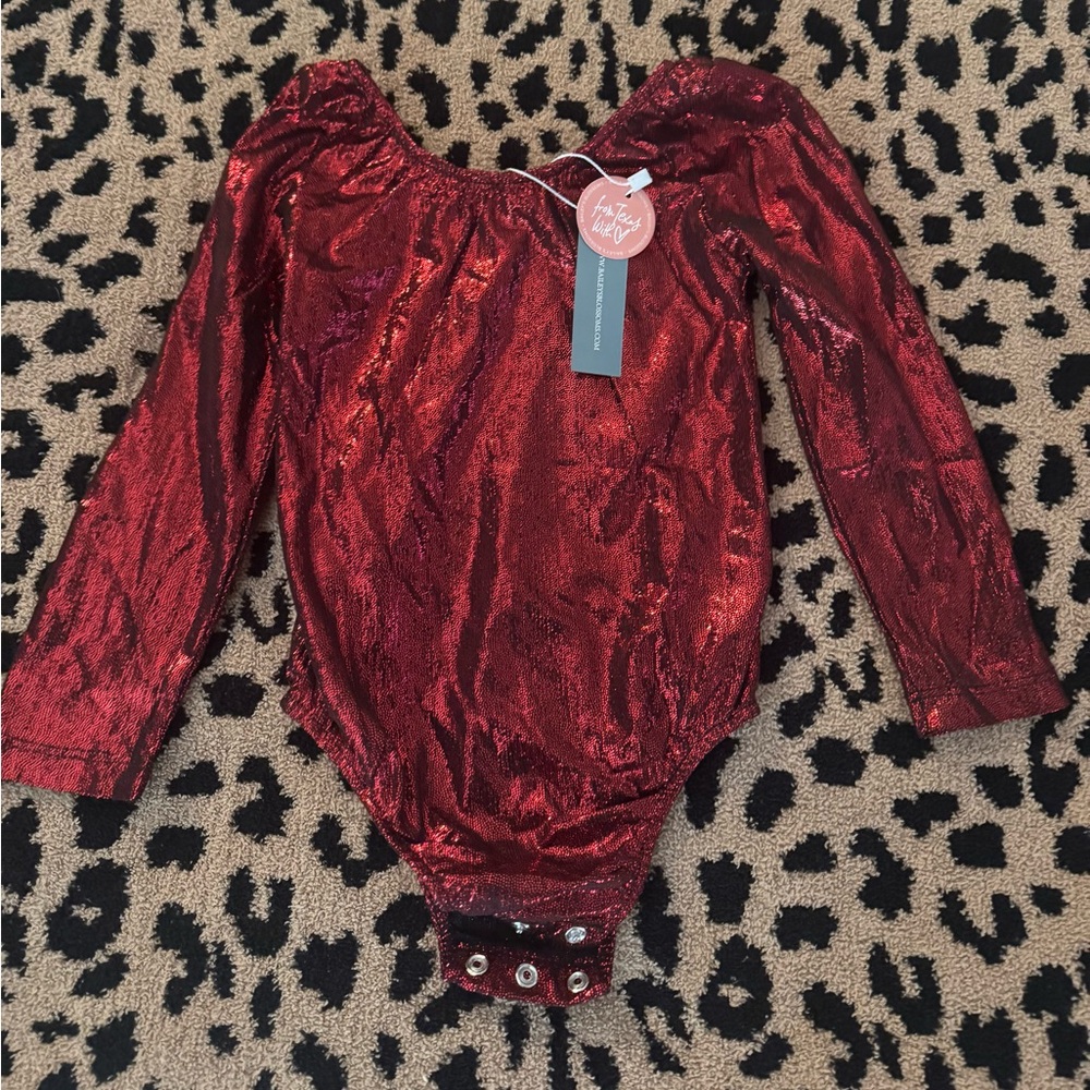 Sparkling Red Kids Bodysuit NWT